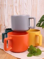 Чашка Jumbo в коробке матовая, зеленая — изображение 4