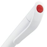 Ручка шариковая Grip, белая с красным — изображение 4