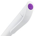 Ручка шариковая Grip, белая с фиолетовым — изображение 4