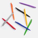 Ручка шариковая Pin Soft Touch, синяя — изображение 4