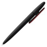 Ручка шариковая Prodir DS5 TRR-P Soft Touch, черная с красным — изображение 3
