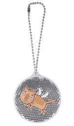 Пешеходный светоотражатель «Круг», белый — изображение 3