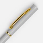 Ручка шариковая Euro Gold, серая — изображение 3