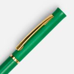 Ручка шариковая Euro Gold, зеленая — изображение 3