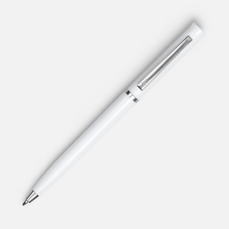 Ручка шариковая Euro Chrome, белая — изображение 2