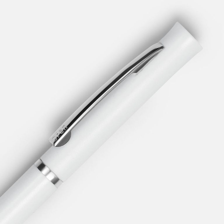 Ручка шариковая Euro Chrome, белая — изображение 3
