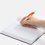 Ручка шариковая Bento, белая с оранжевым — изображение 5