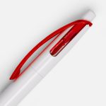 Ручка шариковая Bento, белая с красным — изображение 4