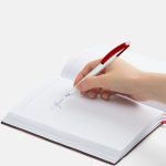 Ручка шариковая Bento, белая с красным — изображение 5