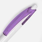 Ручка шариковая Bento, белая с фиолетовым — изображение 3