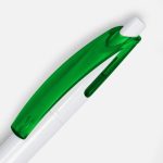 Ручка шариковая Bento, белая с зеленым — изображение 3