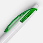 Ручка шариковая Bento, белая с зеленым — изображение 4