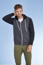 Толстовка на молнии Silver 280 темно-синяя с красным — изображение 4