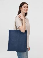 Холщовая сумка на плечо Juhu, синяя — изображение 6
