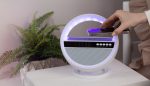 Bluetooth колонка "Smart Orb" 5Вт с беспроводным (15W) ЗУ, лампой, часами, FM радио — изображение 14