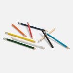 Карандаш простой Hand Friend с ластиком, белый — изображение 3