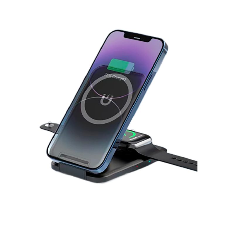 Складная беспроводная (15W) зарядная станция "Slap" с MagSafe — изображение 4