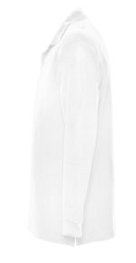 Рубашка поло мужская с длинным рукавом Star 170, белая — изображение 3