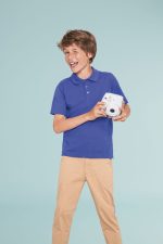 Рубашка поло детская Summer II Kids 170, ярко-синяя — изображение 5