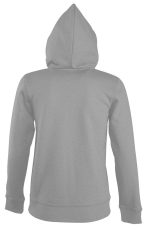 Толстовка женская на молнии с капюшоном Seven Women, серый меланж — изображение 3