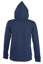 Толстовка женская на молнии с капюшоном Seven Women, темно-синяя — изображение 3