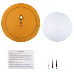 Часы настенные Vivid Large, оранжевые — изображение 3