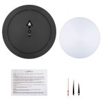 Часы настенные Vivid Large, черные — изображение 3