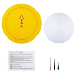 Часы настенные Vivid Large, желтые — изображение 3