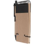 Блокнот на кольцах Eco Note с ручкой, черный — изображение 3