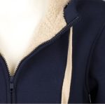 Толстовка унисекс на молнии Sherpa 280, темно-синяя — изображение 5