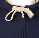 Толстовка унисекс на молнии Sherpa 280, темно-синяя — изображение 6