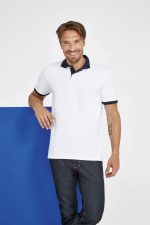 Рубашка поло Prince 190, зеленое яблоко с темно-синим — изображение 5