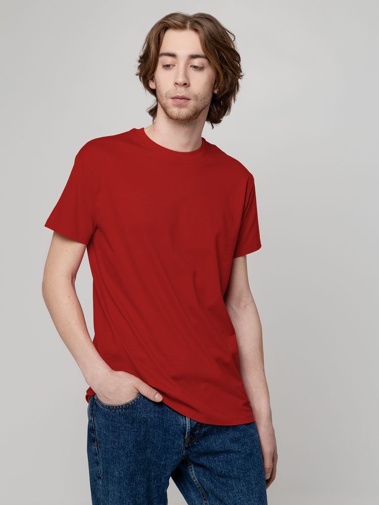 6140.51_48_1000x1000 Футболка унисекс T-Bolka 160, темно-красная — изображение 4