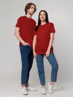 Футболка унисекс T-Bolka 160, темно-красная — изображение 5
