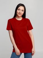 Футболка унисекс T-Bolka 160, темно-красная — изображение 3