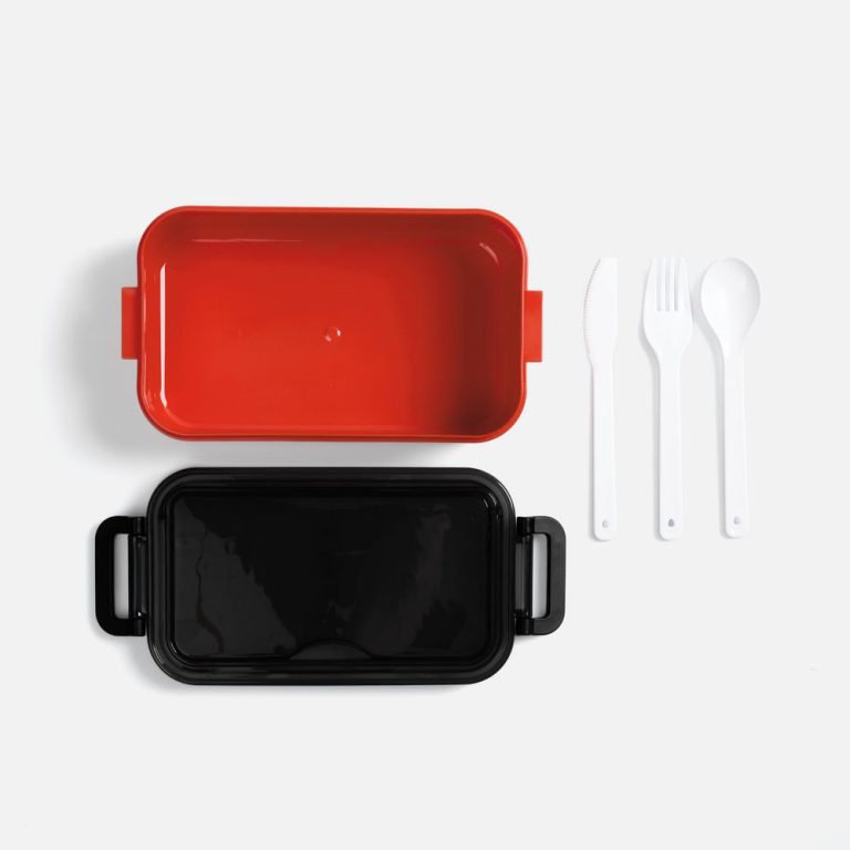 Ланчбокс Pranzo, красный с черным — изображение 4