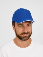 Бейсболка Buffalo, ярко-синяя с белым — изображение 6