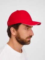 Бейсболка Buffalo, красная с белым — изображение 7