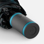 Зонт складной AOC Mini с цветными спицами, бирюзовый — изображение 7