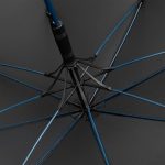 Зонт-трость с цветными спицами Color Style, синий с черной ручкой — изображение 5