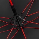 Зонт-трость с цветными спицами Color Style, красный с черной ручкой — изображение 4