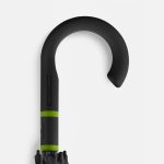 Зонт-трость с цветными спицами Color Style, зеленое яблоко, с черной ручкой — изображение 6