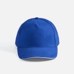 Бейсболка Long Beach, ярко-синяя с белым — изображение 3