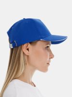 Бейсболка Long Beach, ярко-синяя с белым — изображение 7