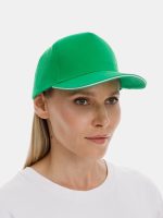 Бейсболка Long Beach, ярко-зеленая с белым — изображение 6
