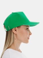 Бейсболка Long Beach, ярко-зеленая с белым — изображение 7