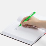 Ручка шариковая Swiper Soft Touch, зеленая с белым — изображение 4