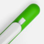 Ручка шариковая Swiper Soft Touch, зеленая с белым — изображение 3