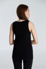 Майка женская Vibrance, черная — изображение 6