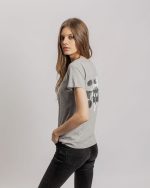 Футболка женская «Подсознательность», серый меланж — изображение 6